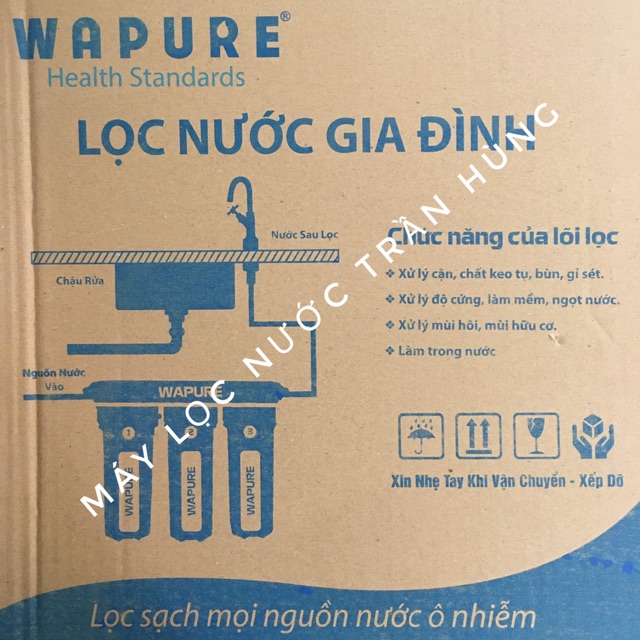 Bộ Lọc Thô 3 Cấp Lọc - 10 Inch - Wapure WS310