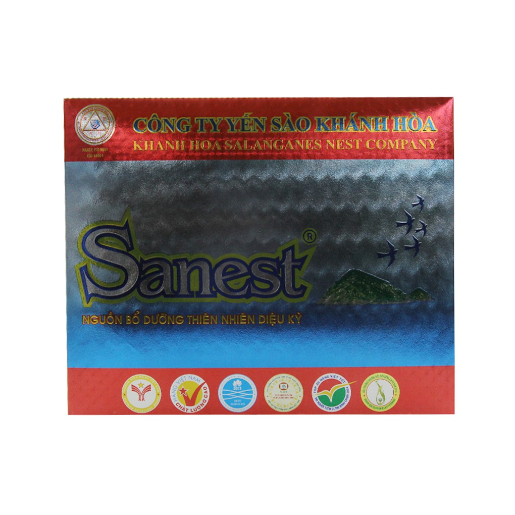 Hộp nước yến sào Sanest Không Đường hũ 70ml (6 hũ)