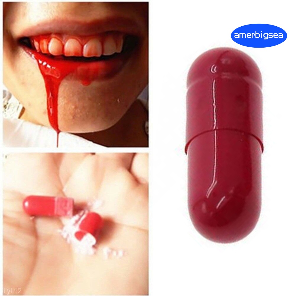 Viên thuốc máu giả dùng để hóa trang Halloween | BigBuy360 - bigbuy360.vn