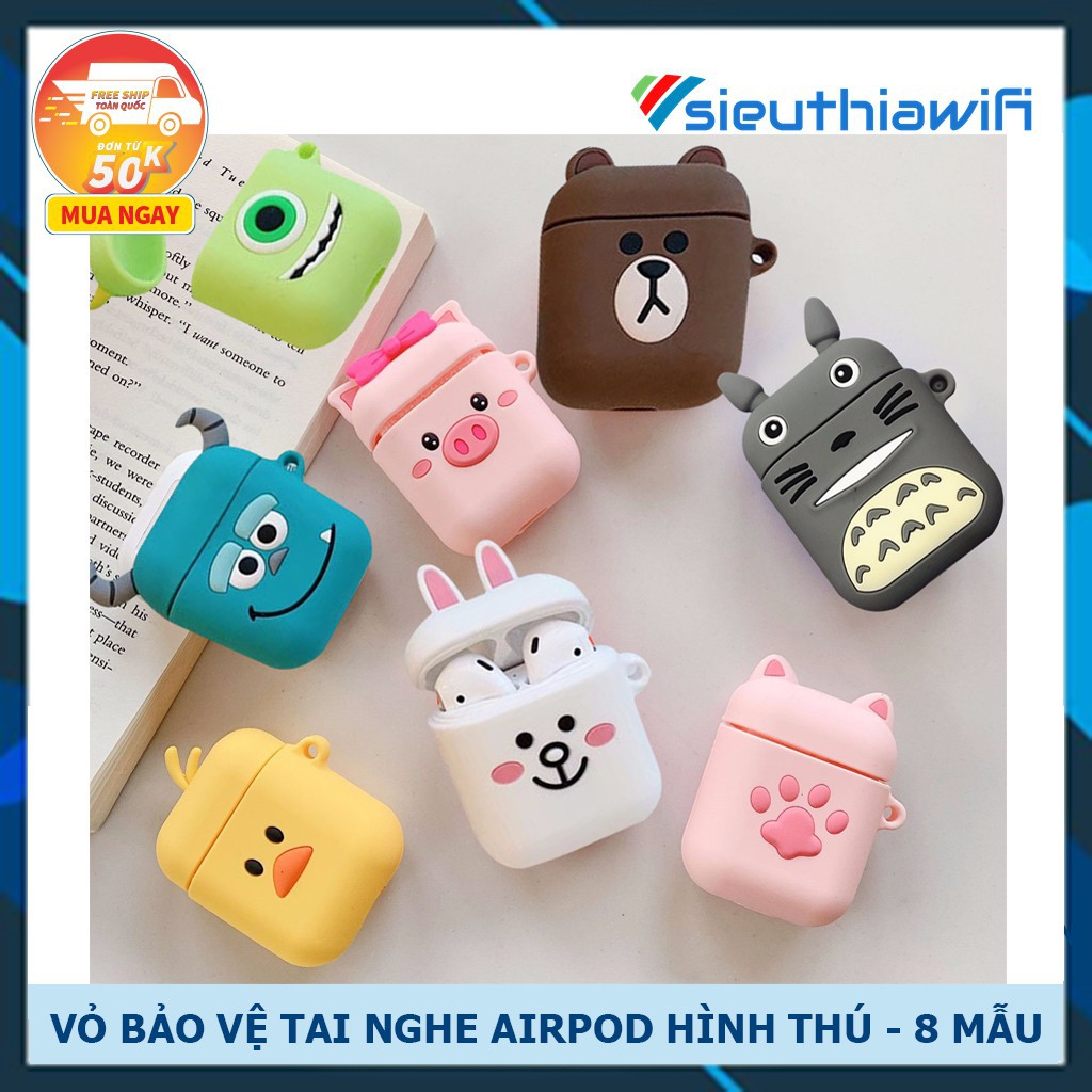 GIÁ SỈ- [Freeship đơn từ 50k toàn quốc] VỎ BẢO VỆ ĐỰNG TAI NGHE AIRPOD HÌNH THÚ ( 8 MẪU ) [ L3-3 ] X