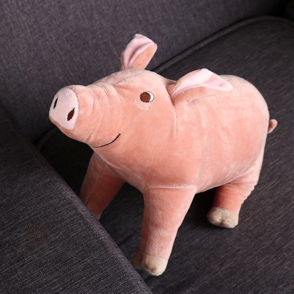 Thú Nhồi Bông Hình Con Heo Màu Cầu Vồng Siêu Mềm