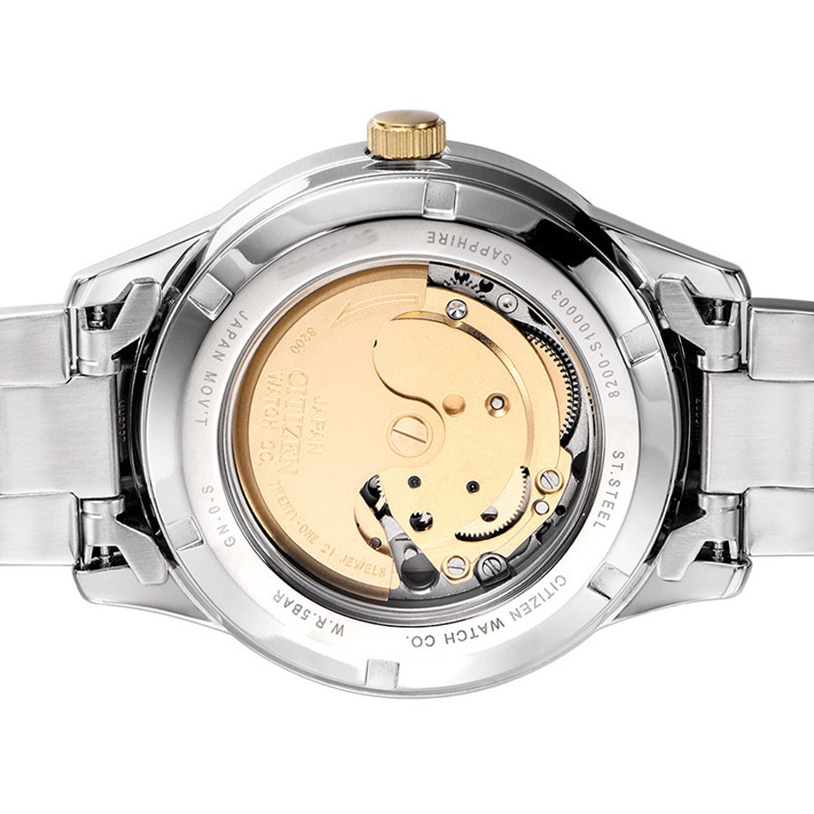 Đồng Hồ Nam Citizen Dây Thép Không Gỉ NH7524-55A - Mặt Trắng