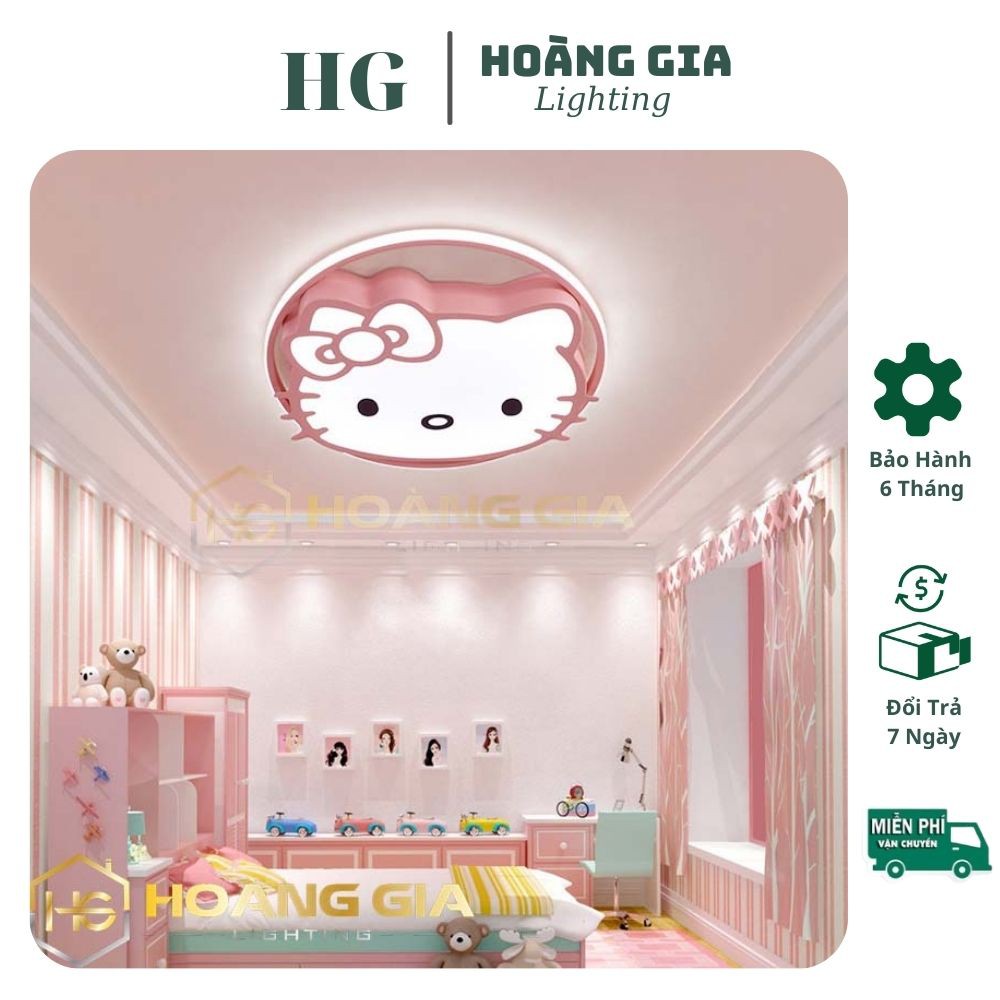 Đèn Ốp Trần - Đèn Led Ốp Trần - Đèn Ốp Trần Phòng Ngủ Cho Bé - Ốp Trần Hình Máy Bay - Đèn Hình Hello Kity
