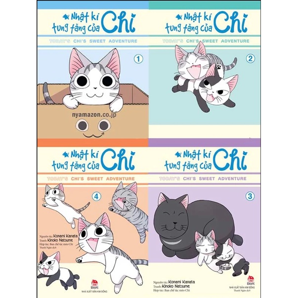 Sách Kim Đồng - Nhật Ký Tung Tăng Của Chi (Combo 4 Cuốn)