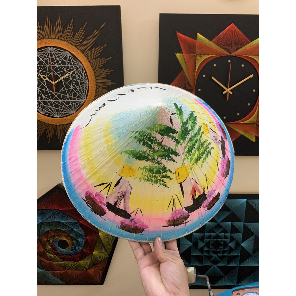 Nón Lá Vẽ Phong Cảnh Việt Nam