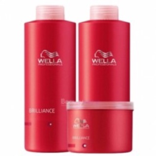 Bộ dầu gội xả hấp Wella Brillian Colour - dành cho chăm sóc tóc nhuộm