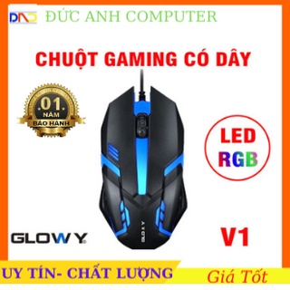  Chuột máy tính Gloway V1 LED có dây _ Chính Hãng 100% Bảo hành 12 tháng 