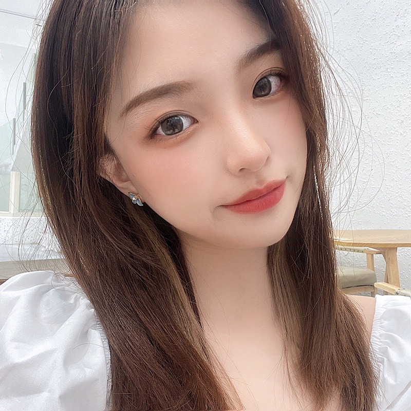 Bông Tai Mạ Bạc 925 Hình Hoa Đính Ngọc Trai Phong Cách Pháp Mới F909