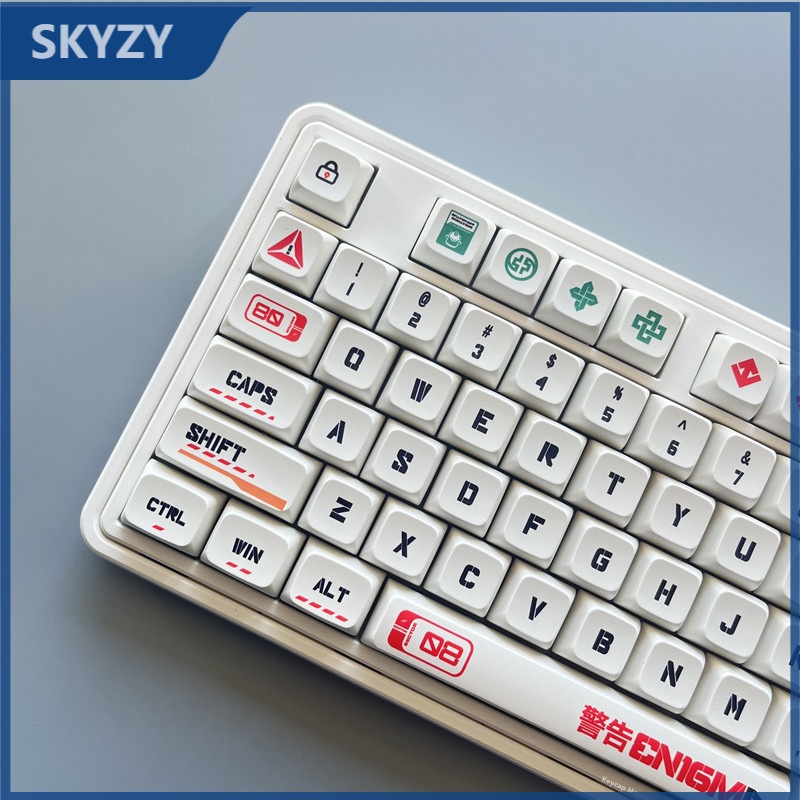 Cảnh báo nguy hiểm Keycap XDA Cấu hình PBT Dye Phụ lục Keycap 127 Phím