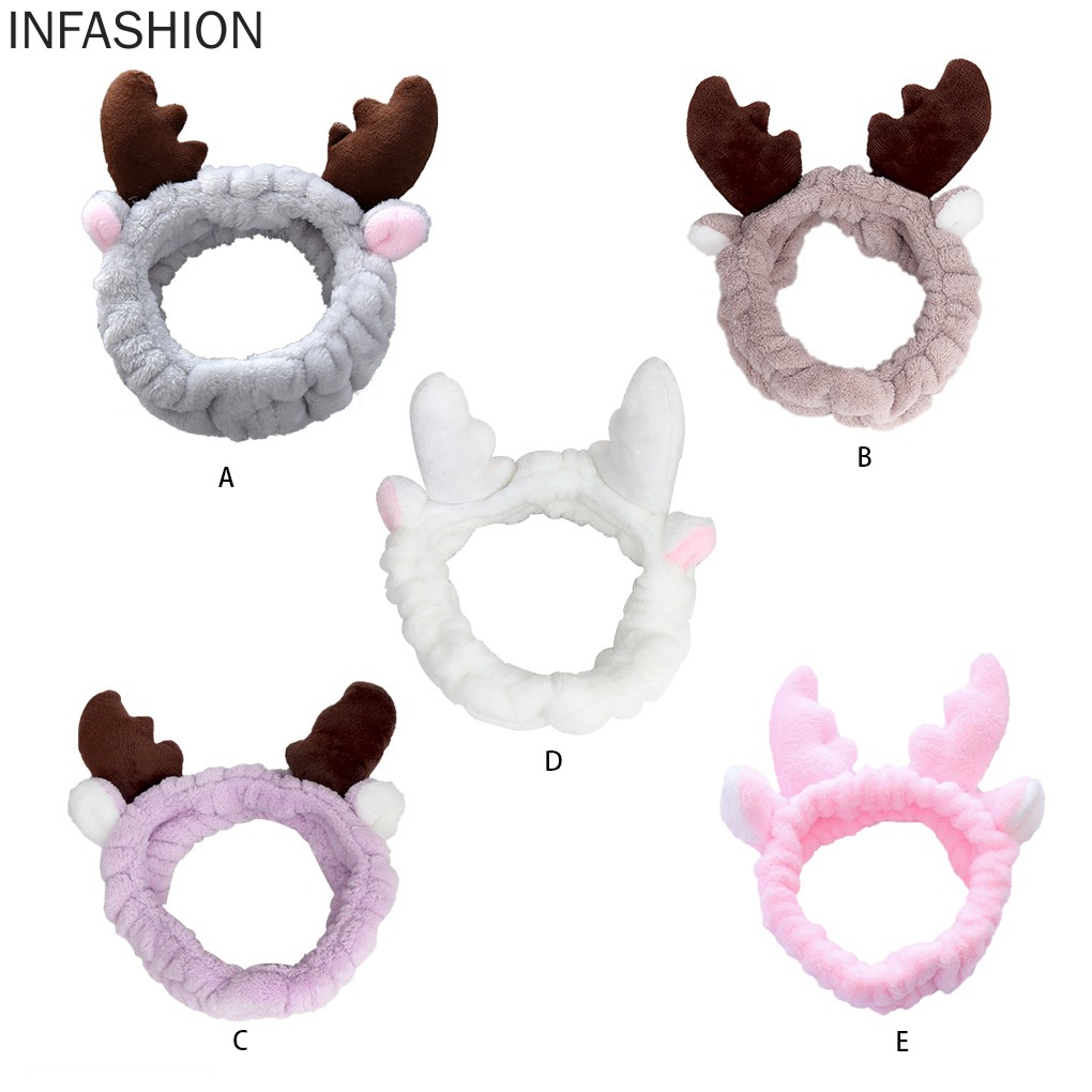 Băng Đô Vải Nhung Co Giãn Dùng Khi Trang Điểm Cho Nữ