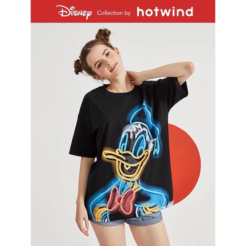 [ HOT NEW 2021 ]Áo thun Unisex phông trơn nam nữ tay lỡ oversize form rộng hình vịt Donal Disney