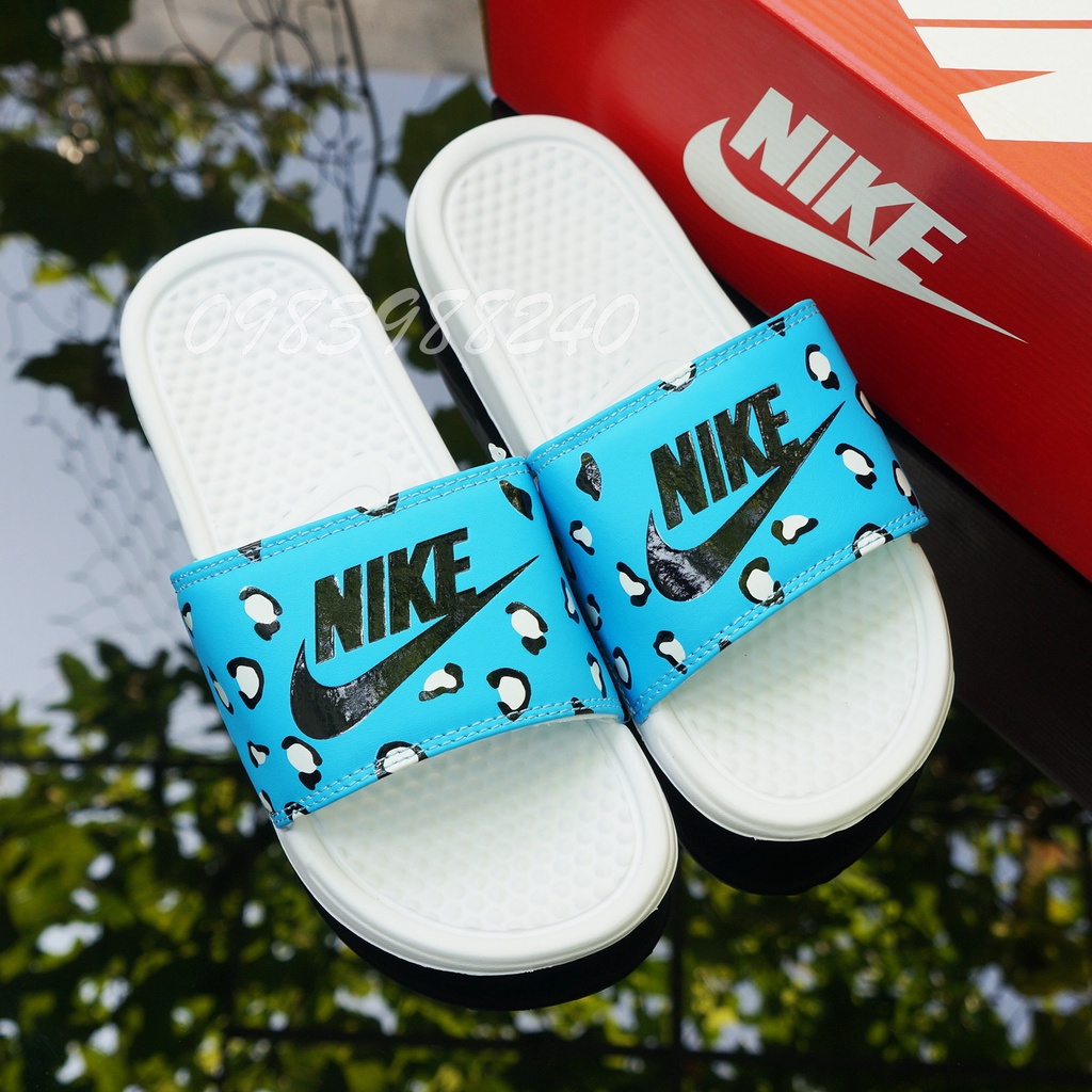 Dép Nike báo xanh Nk FREE SHIP + hộp hãng + siêu cấp hàng VNXK loại 1.1 unisex hot trend quai ngang nam nữ. BH Slippers