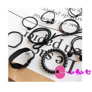 Japanese girl hair style hair accessories, simple hair ring, soft girl, heart, hair, rubber band, small fresh, 9 pieces