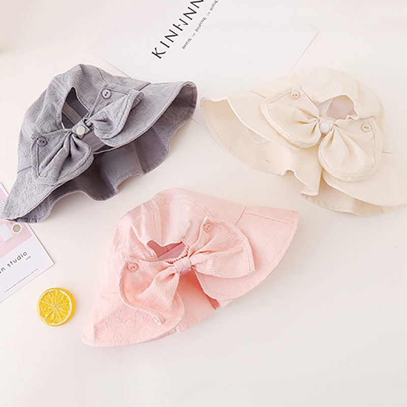 Mũ Tai Bèo Chống Nắng Phối Nơ Thời Trang Xuân Hè Cho Bé