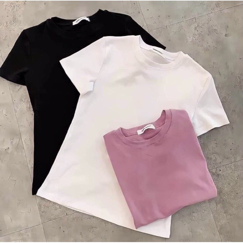 Áo thun zip co dãn ôm body