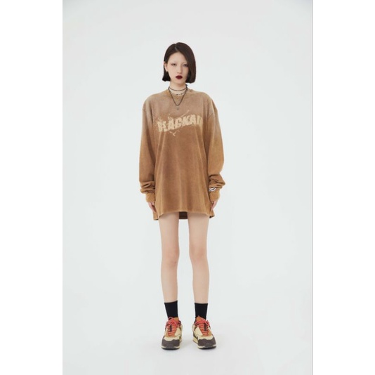 Áo thun dài tay BLACK AIR loang - áo long slevee cotton