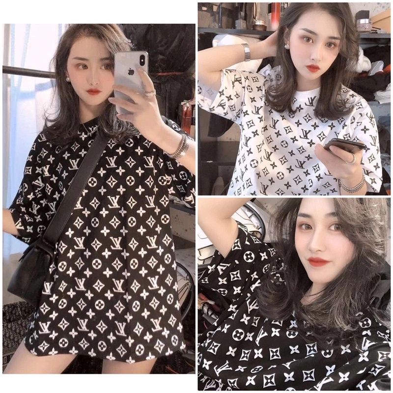 Áo thun tay lỡ form rộng in chữ full áo kèm video sản phẩm