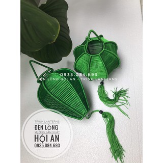 Đèn lồng hội an_Đèn đan dây_Khung sắt_20CM