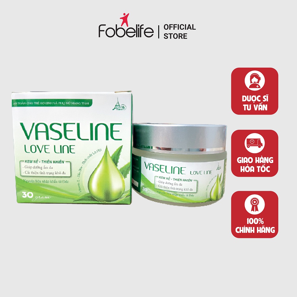 Sáp Dưỡng Môi, Làm Mềm Da Vaseline Fobe - Hũ 30gr