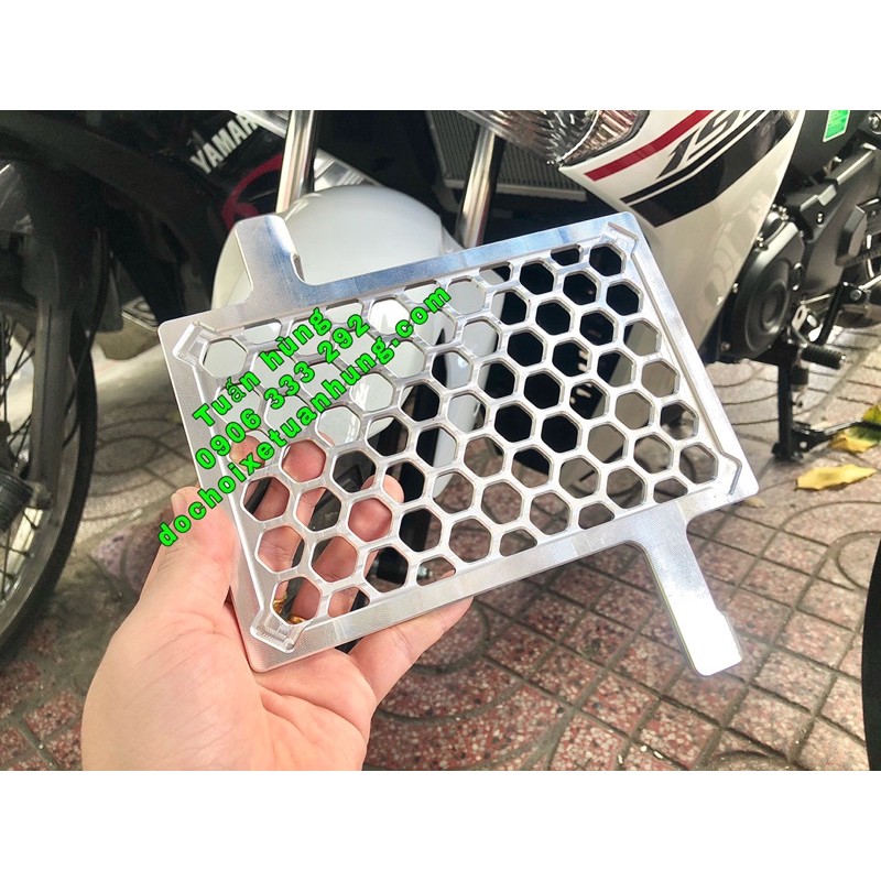 Che két nước Exciter 155 /ex155  kiểu indo nhôm CNC cao cấp - bảo vệ két nước ex155 - đồ chơi xe ex155