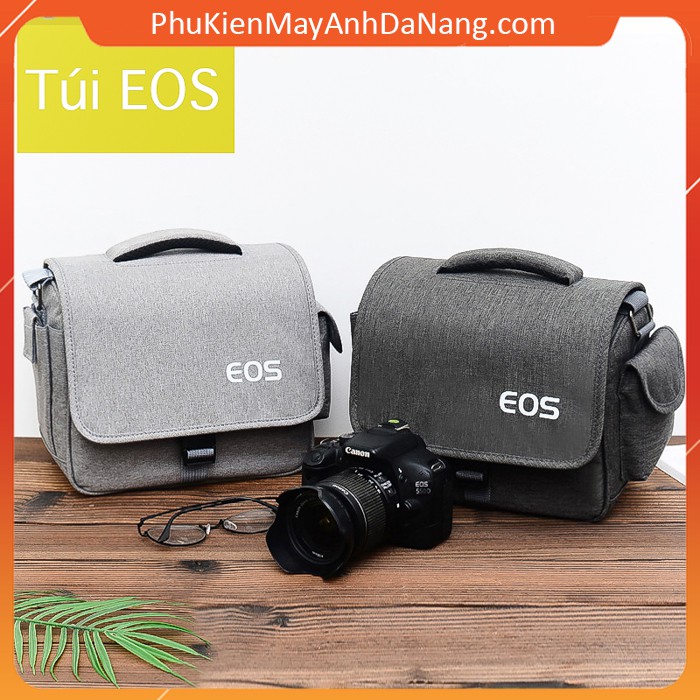 Túi máy ảnh Canon EOS túi đựng máy ảnh thời trang cao cấp kèm áo mưa