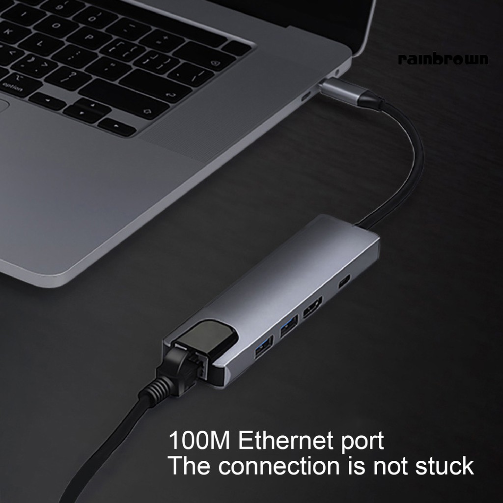 Bộ Chuyển Đổi Cổng Type-C Sang Hdmi Usb 3.0 Pd 5 Trong 1 | BigBuy360 - bigbuy360.vn