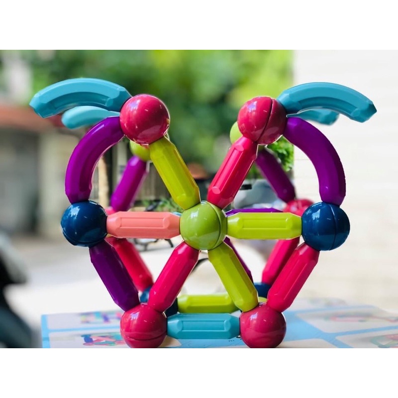 Bộ xếp hình nam châm 3D - Magical Stick 42 chi tiết