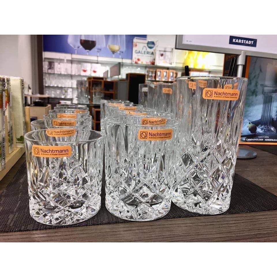 Set 18 cốc Nachtmann Noblesse Becher 101764 vân chéo