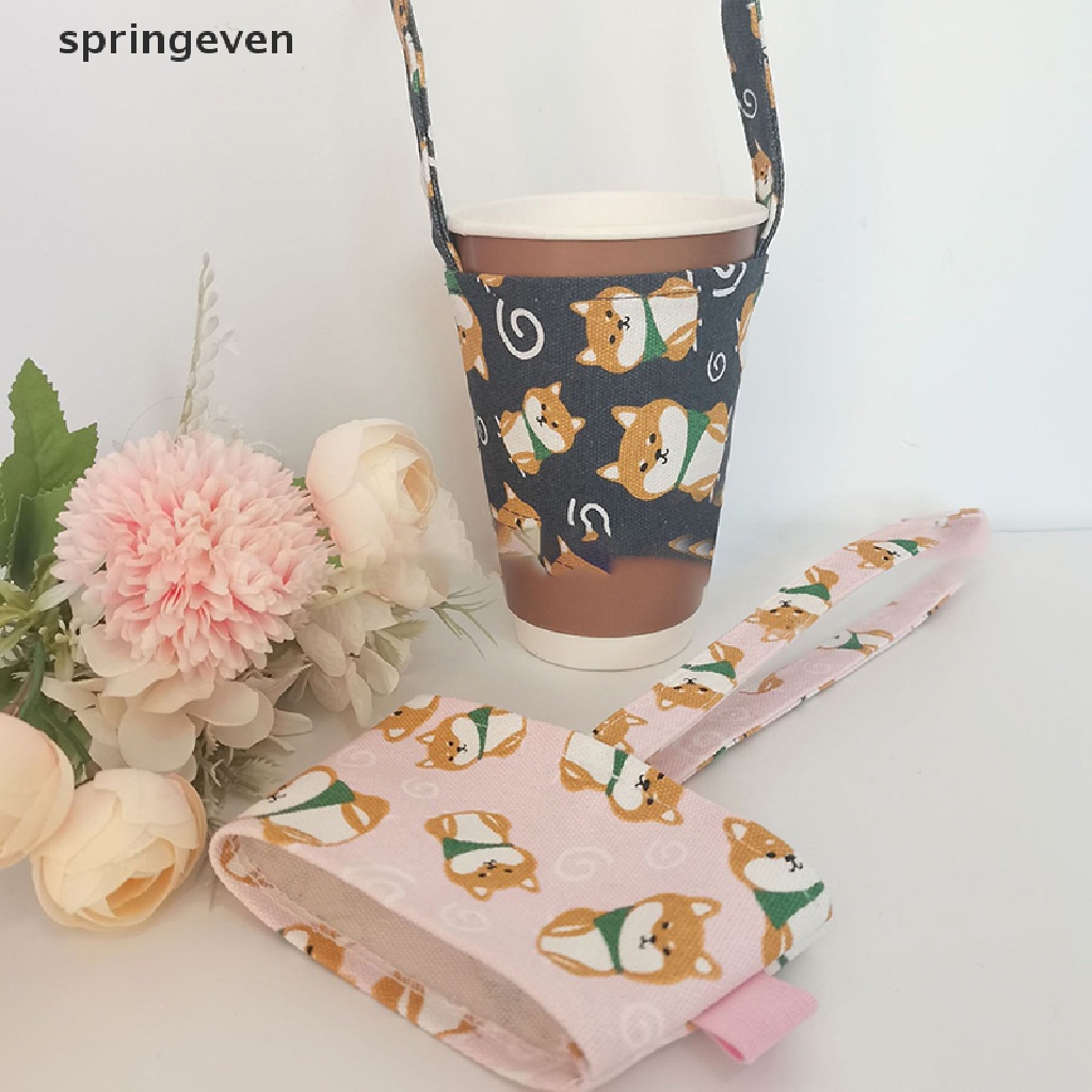 springeven Handheld Cover Travel 1Pcs Scald Proof Coffee Cup Bag Water Bottle Case Carrier RFT