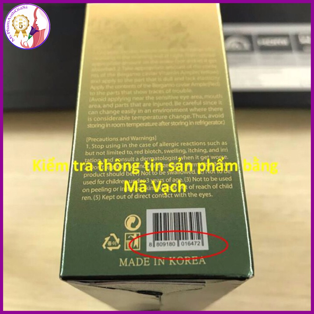 Serum BERGAMO XANH CAVIAR Ngăn Ngừa Lão Hóa set 4 chai KOREA | BigBuy360 - bigbuy360.vn