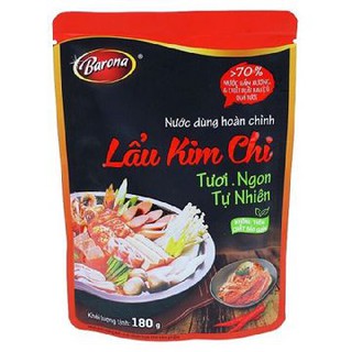 Nước Dùng Hoàn Chỉnh Barona Lẩu Kim Chi/ Lẩu thái Túi 180G