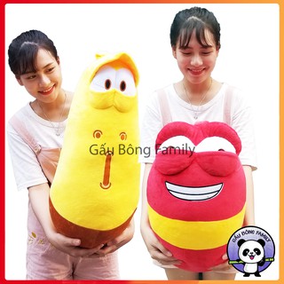 ( RẺ VÔ ĐỊCH) Gấu bông sâu larva vàng Khổ vải 1m Cao Cấp Lo