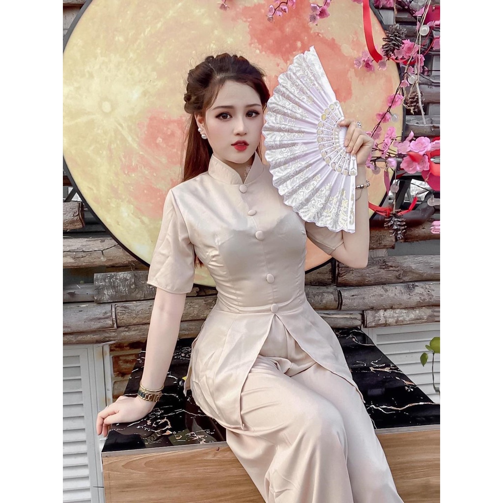 Đồ Lam Đi Chùa Nữ Chất vải Lụa Tầm Ước  Vải Mịn Mát Mẫu Mã Mới Thời Trang Đồ Lam Đi Chùa # đồ lam