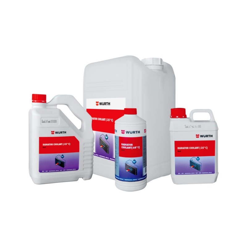 Wurth Nước Giải Nhiệt (35Dgr) Đỏ Radiator Coolant 1L