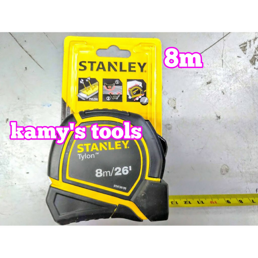 Thước Cuộn 8m Stanley Bản 25mm Tylon Stht36195 (Thước Dây 8m, Thước Kéo 8m)