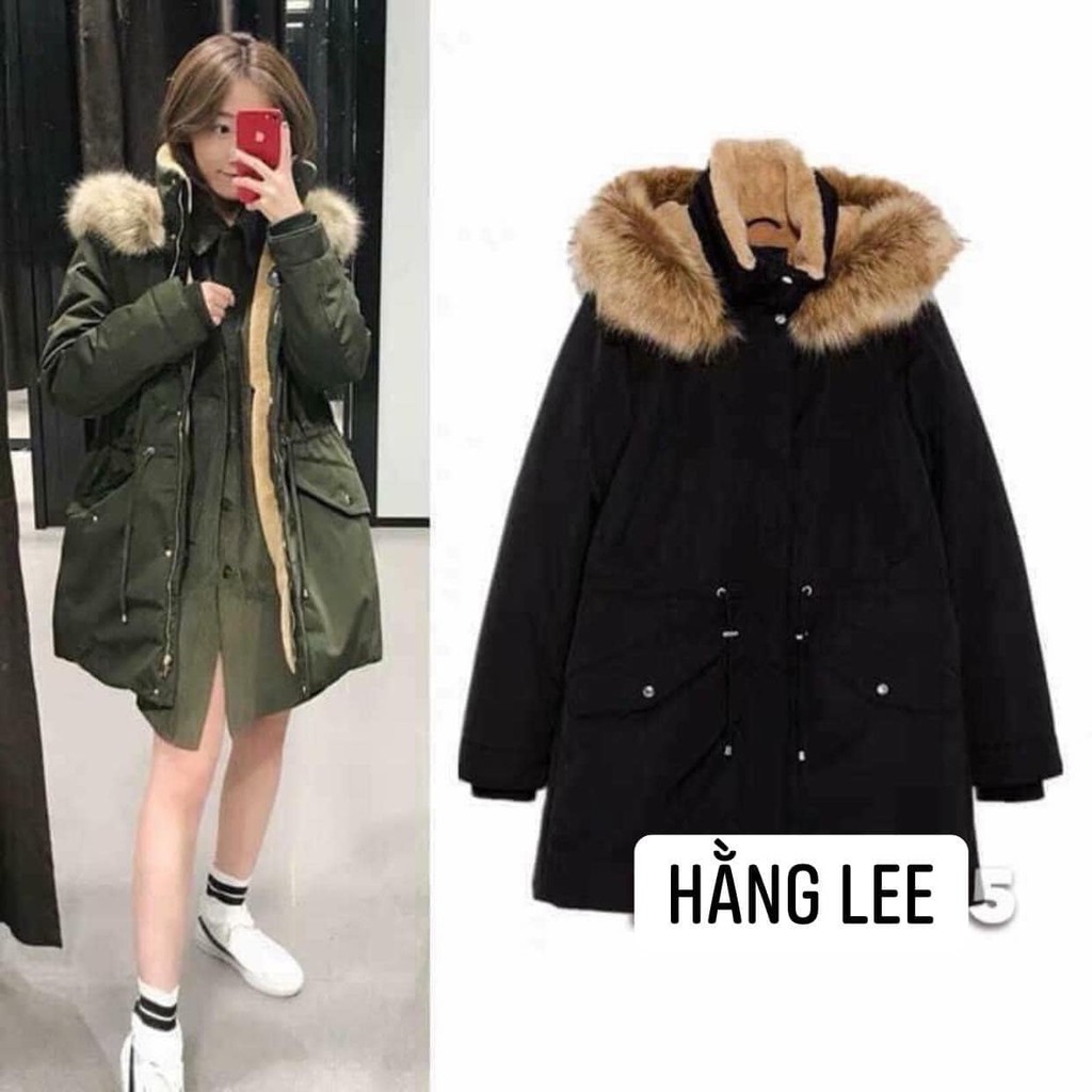 ( SẴN) ÁO PARKA ZARA XUẤT LÓT LÔNG SIÊU DÀY ẤM