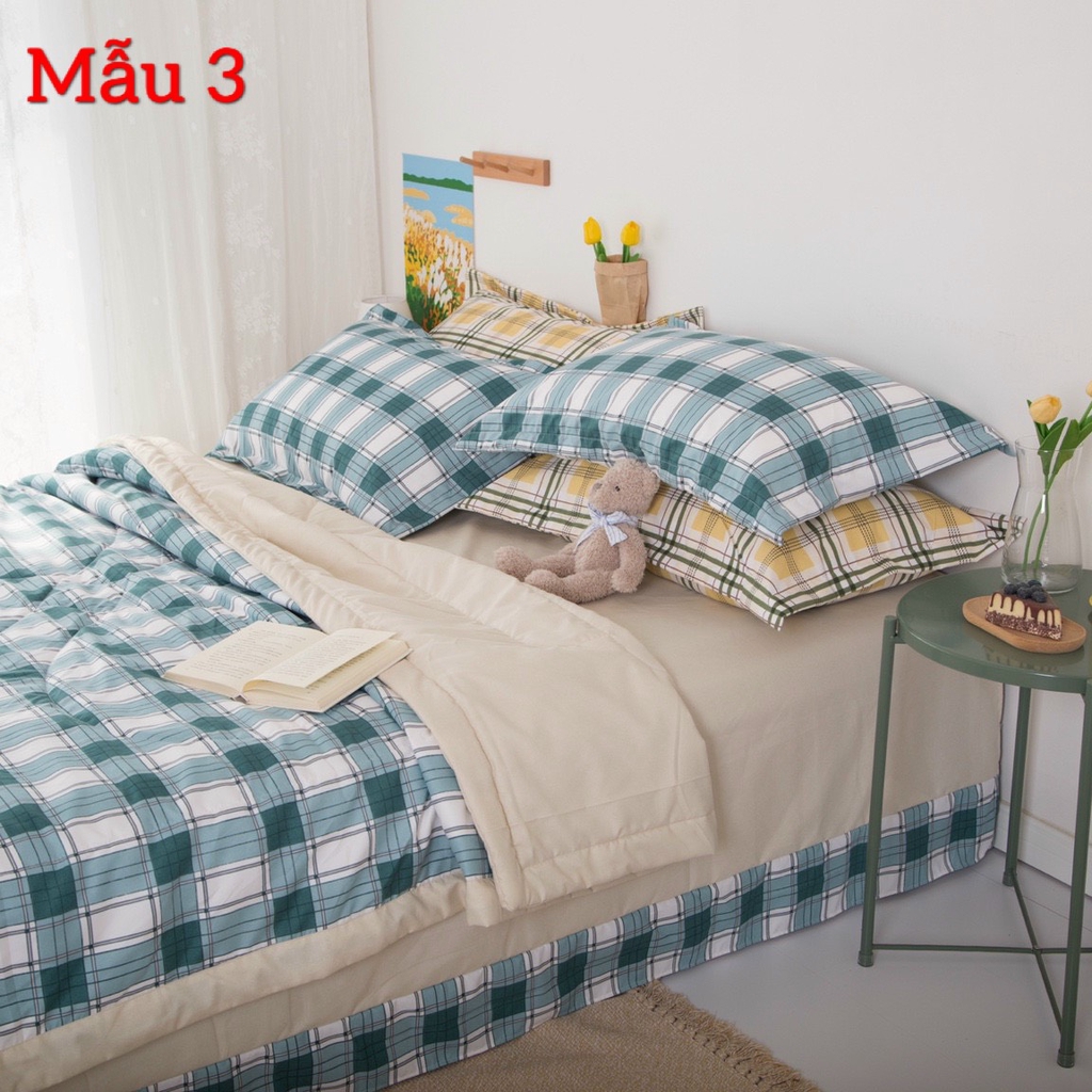 Bộ Chăn Đũi Hè Kèm Ga Gối Hàng Nhập Emly Bedding.