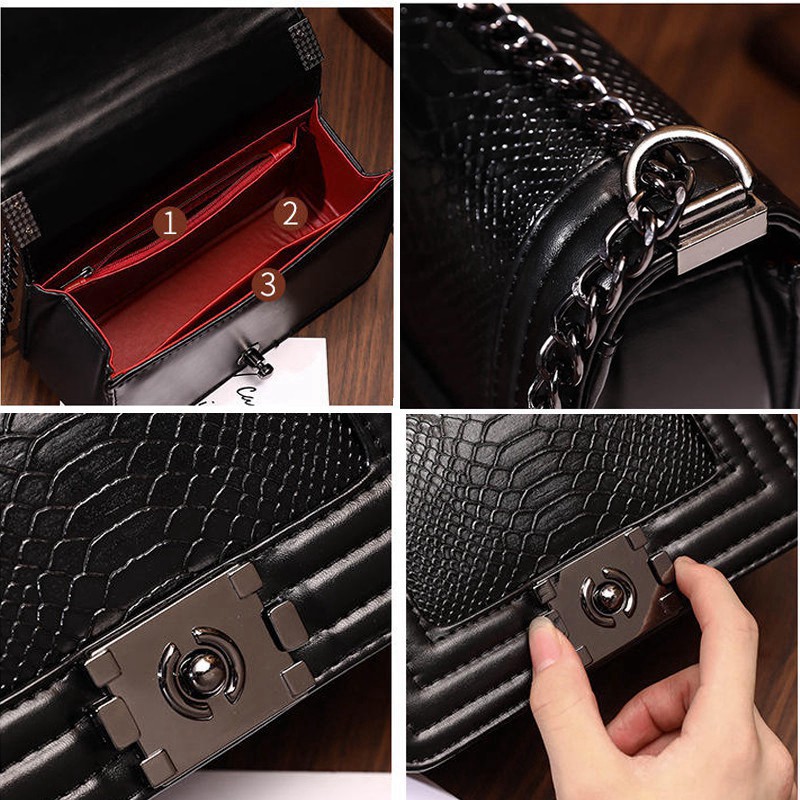 Túi xách nữ đeo chéo CL Boy da trăn cưc đẹp TX06 túi đeo chéo -chip xinh