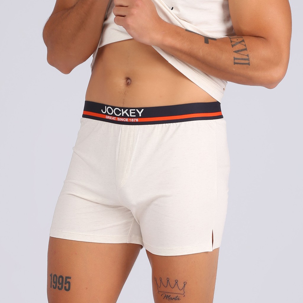 Quần Lót Nam Jockey Dáng Knit Boxer Thun Cotton Pima Co Giãn Thoáng Khí - JUMB0316