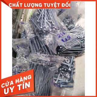 combo 50 bù long con tán M6,bulong tán bộ
