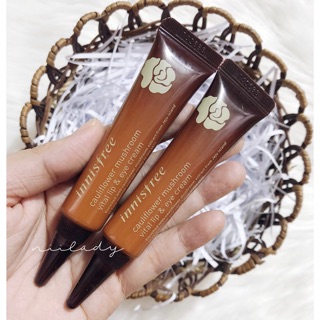 (Mini 15mL) Kem Dưỡng Mắt Môi Innisfree Cauliflower Mushroom Vital Lip & Eye Cream