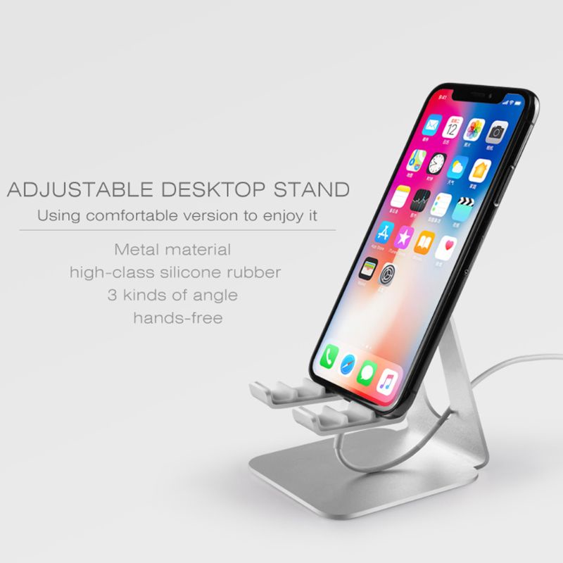 Giá Đỡ Điện Thoại / Máy Tính Bảng Bằng Nhôm Chống Biến Dạng Tiện Dụng