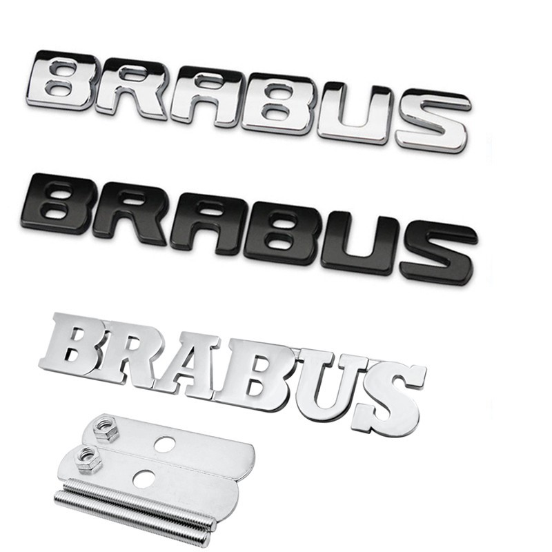 Logo Chữ mercedes benz Bằng Kim Loại Dán Trang Trí Xe Hơi avantgarde grand black bison Wrld v12 brabus maybach