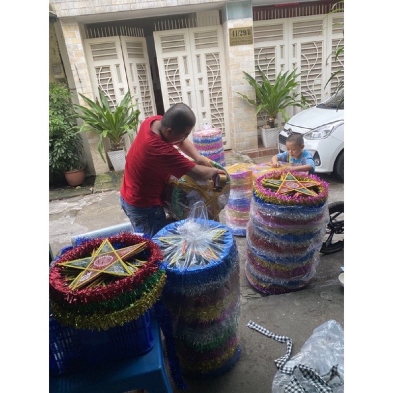 Sỉ 50 cái lồng đèn ông sao size lớn 50cm, 40cm giá siêu tốt