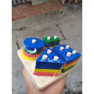 Đồ chơi bằng gỗ Combo 6 món cho bé
