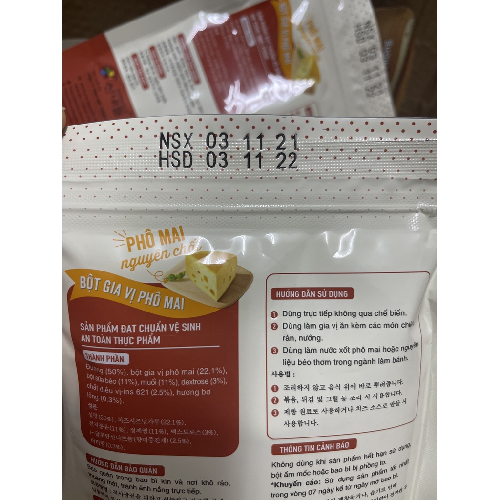 Bột Phô Mai Lắc SAJANG Hàn Quốc 250g