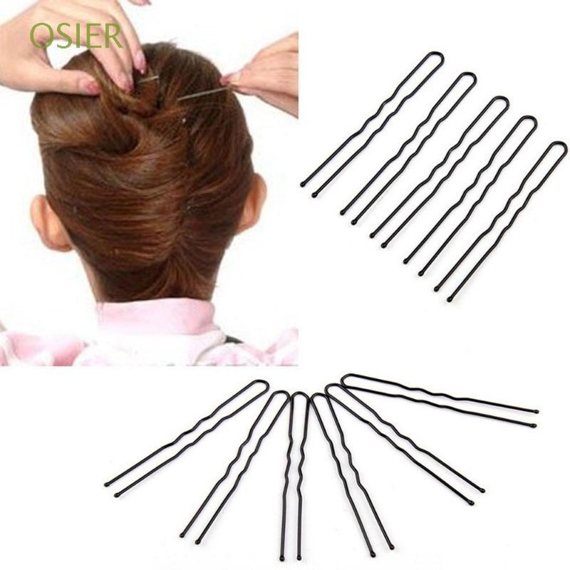 Lưới búi tóc và ghim chữ U và hoa tai giống tiếp viên hàng không