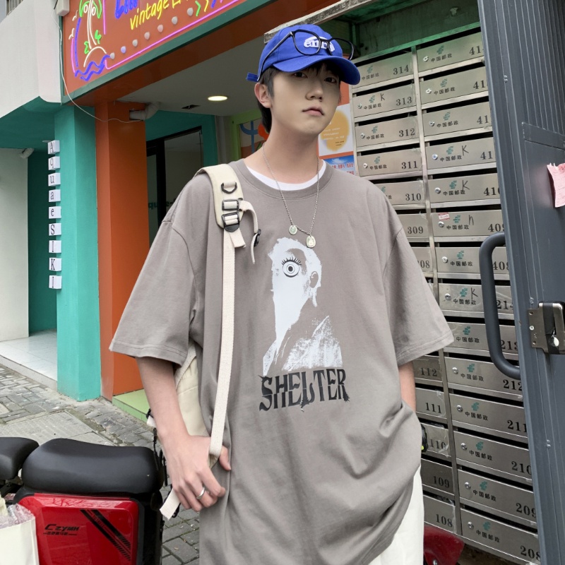 Áo thun IFNICEFUTURE tay ngắn dáng rộng in chữ cái trẻ trung hợp thời trang dễ phối đồ dành cho nam