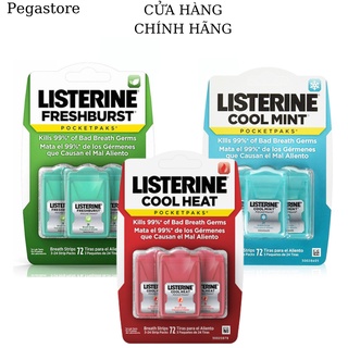Miếng Ngậm Thơm Miệng LISTERINE Vỉ ngậm thơm miệng Cool Mint /keo lá thơm miệng Cool Heat/Freshburs /Xịt thơm miệng