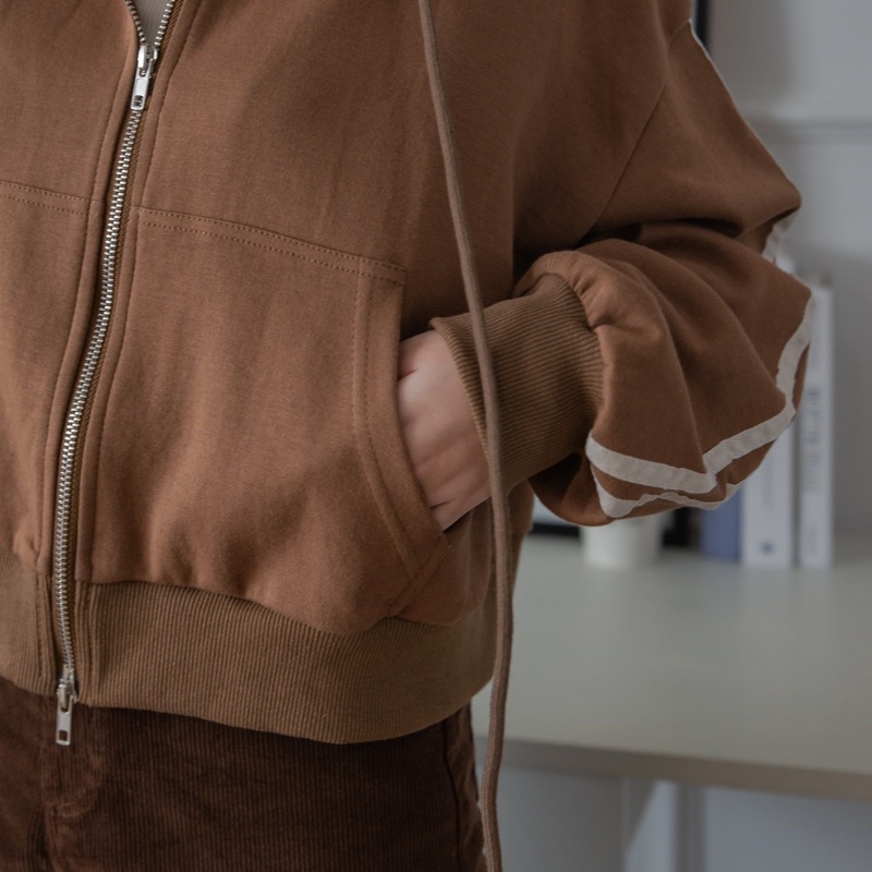 Áo khoác nỉ cotton zipper dáng ngắn COMIC 808273 | BigBuy360 - bigbuy360.vn